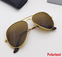 Polarised classic pilot sunglasses top quality size 58mm 62mm metal frame men and women fashion brand design driving gafas with le1571754