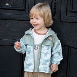 Dave Bella Childrens Boy 's Jackets 가을 패션 캐주얼 바람 방풍 오버 코트 탑 겉옷 야외 스포츠 DB3236073 240304