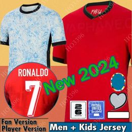 23 24 25 Portuguesa Portugal Soccer Jerseys FERNANDES RONaLDOs Cristiano Portugieser 2024 Euro Cup Football Shirt Men Kids Kit Team B.FERNANDES JOAO FELIX