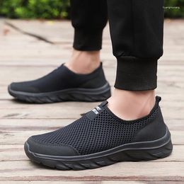 Walking Shoes 2024 Summer Men's Outdoor Casual Sneakers Lightweight Breathable Mens Loafers Slip-on Men Zapatos Hombre