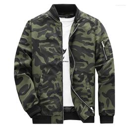 Men's Jackets 2024 Autumn Fashion Camouflage Jacket Youth Casual Stand Collar Military Style