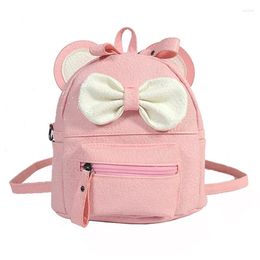 School Bags DOME Girl Cartoon Backpack Small Diagonal Bag Children Cute Bow