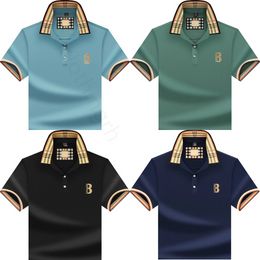 polo da uomo di design polo Giacca da uomo sottile da lavoro in puro cotone di alta qualità corta t casual rilassata leggera di lusso estate plus-size ricamo t-shirt M-4XL