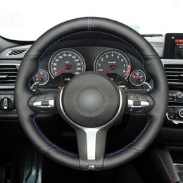 Steering Wheel Covers DIY PU Leather Cover For F30 F34 F22 F23 F32 F33 F36 F10 F07 Car Accessories