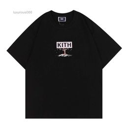 Kith Mens Design T-shirt Spring Summer 3color Tees Vacation Short Sleeve Casual Letters Printing Size Range S-xxl