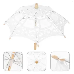 Umbrellas Embroidery Lace Umbrella Decorative Kids Girl Wedding Girls Parasols For Vintage Princess Decorations