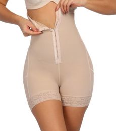 New Women High Waist Trainer Body Shaper Butt Lifter Shapewear Tummy Control Panties Breasted Lace Fajas Slimming Underwear2767223