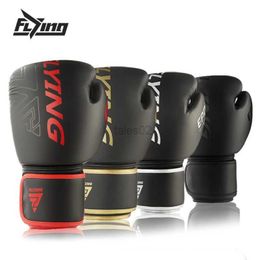 Protective Gear FLYING 6 10 12oz Boxing Gloves PU Leather Muay Thai Guantes De Boxeo Free Fight MMA Sandbag Training Glove For Men Women Kids yq240318