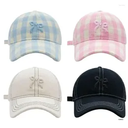 Ball Caps Outdoor Sports Mountain Camping Hat With Embroidery Bow Women Adjustable