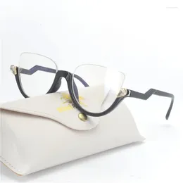 Sunglasses Frames MINCL/ Cat Style Clear Lens Eyeglasses Frame Women Eyewear Fashion Vintage Optical Glasses For NX