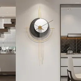 Wall Clocks Gold Living Room Clock Bedroom Elegant Decorative Stylish Modern Design Luxury Orologio Da Parete Home Decor