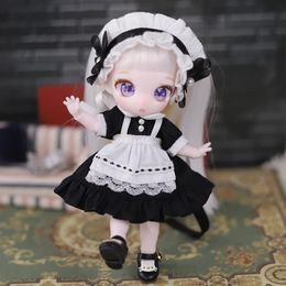 DBS Whole OB11 Doll 13cm Cute fashion Style Kawaii Toy Figures Birthday Gift for Kids 240307