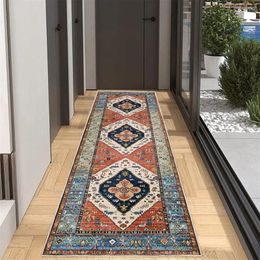 Carpets Hallway Runner Rug Vintage Machine Washable Soft Wear Resistant Non-slip Carpet Indoor Entryway For Ultimate