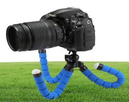 Tripods Large Red Black Blue Flexible Tripod Portable Octopus Stand Mount Bracket Holder Monopod For Mobile Phones Camera Camcorde4165760