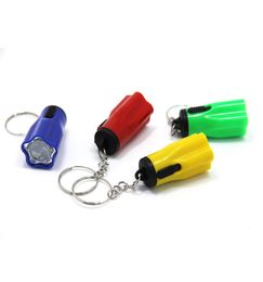 Plastic Led Flashlights Super Mini With Key Ring Portable For Outdoor Camping Hiking Torch Flower Petal Shape 0 35ch ZZ5003602