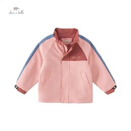 Dave Bella Childrens Boy's Girls Autumn Fashion Casual Jacket Overcoat Tops Waterproof Outdoors Sports DB3236392 240304