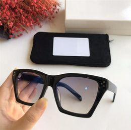 2021 Trapezoidal design thin face Sunglasses sunscreen resin lenses full frame glasses pressed logo decorative Sunglasses 4009014309907