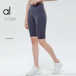 2024Aloyoga Women Summer New Yoga Shorts Original Sports Waist Women's Shorts Tight High Elastic Capris Hot Pants Wholesale Price Brand Movement Shorts