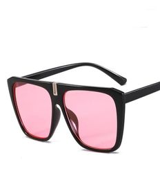 Sunglasses Higodoy Fashion Square Oversize Plastic Luxury Mirror Vintage Big Frame Red Lens Sun Glasses11450798