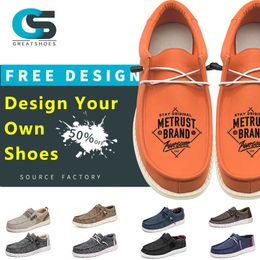 HBP Non-Brand Greatshoes Casual Dress Shoes For MenCustom Canvas Slip On Shoes MenBest Loafer MenS Shoes Walking Shoe