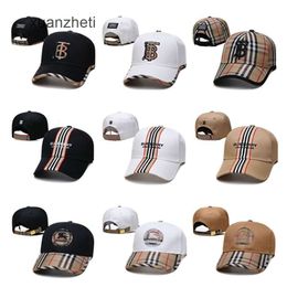 B hat baseball cap Designer Hats Baseball Cap Burbries hat Sun hat Embroidered letters hat Baseball cap Sun visor cap Couples cap Bur hat HVML HVML