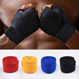 Protective Gear Cotton Boxing Bandage Wrist Wraps Combat Protect Boxing Sport Kickboxing Muay Thai Handbands Training Competition Gloves yq240318