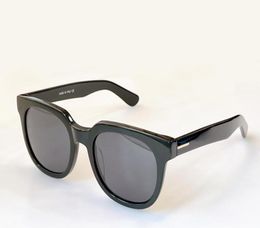 Square Sunglasses 211 Wellington Black Dark Lens Vintage Sun Glasses for Men Women with Boxes2401025