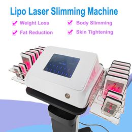 Professional Lipo Laser Body Shape Slimming Beauty Machine With 650nm DiodeLaser Fat Removal Burning Loss Weight Skin Tighten Equipment CE Approved