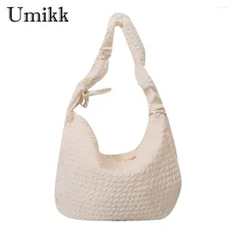 Shoulder Bags Women Puffer Bag Drawstring Bubble Tote Strap Adjustable Versatile Casual Daily Dating