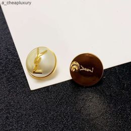 for YSLGold fashion letter tiy Y earrings stud Christmas earrings simple Europe designer and the Women United States wedding bride gift desig