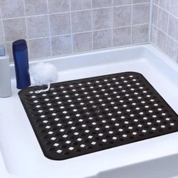 Bath Mats Secure Waterproof Shape Excellent Carpet Water Mat Home No Absorption Bathroom Shower Foldable Stuff Square