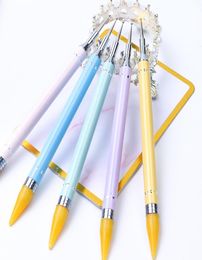 Professional Doubleheaded Nail Dispensing Pen Manicure Wax Rhinestone Pencil Nail Picking Bead Painting Nail Art Tool4486788