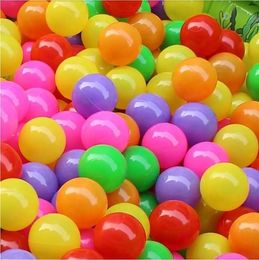 50 pcslot Eco-Friendly Colourful Ball Soft Plastic Ocean Ball Funny Baby Kid Swim Pit Water Pool Ocean Wave Ball Dia 5.5 cm 240223