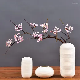 Decorative Flowers Simulated Cherry Blossoms Rattan Branch Flower Arrangement Decor Artificial Fake Plants Wedding Home Party Decorations