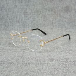 Finger Random Square Clear Glass Men Oval C Wire Glasses Optical Metals Frame Oversize Eyewear Women for Reading Oculos ZRIC4375129
