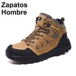 Shoes Men's Outdoor Hiking Shoes Mountaineer Climbing Sneakers Waterproof Tactical Hiking Shoes Men Camping Walking Boots zapatos