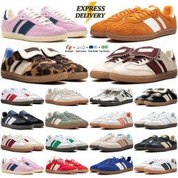 2024 Designer Vegan Casual Shoes for Men Women Sneakers Low Top Leopard Hair Brown White Black Green Orange Red Royal Blue Crystal Beige Mens Trainers Jogging Walking