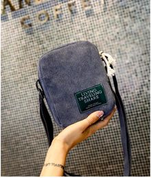 Shoulder Bags Fashion Women Corduroy Crossbody Messenger Bag Ladies Casual Handbag For