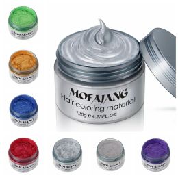 Colour 7 Colours 120g Harajuku Styling Hair Wax Dye Onetime Moulding Paste Maquillaje Beauty Health Safe No Sensetive Club Party