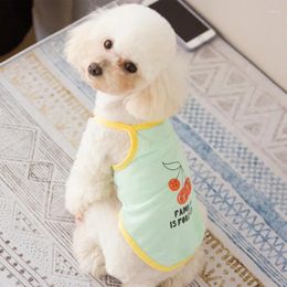 Dog Apparel Pet Summer Suspender Vest Cute Fruit Printed Puppy Clothes Cool Breathable Dogs Home Pets Costumes