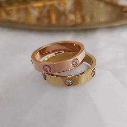 Love Rings High Quality Designer Rings Nail Rings Fashion Jewellery Men Wedding Promise Rings Women Anniversary Gifts