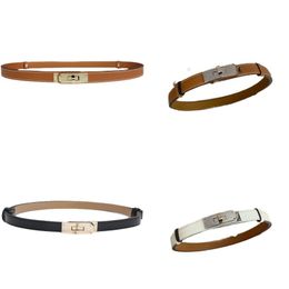 High quality women belts designer latch smooth silver buckle cowskin leather waistband outdoors retro metal women quiet belt christmas gifts fa073 C4