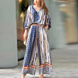 Swimming Dress For Woman Beach Outing Bikini Tunic Swimsuit Cover Up Outfit Bath Outlet Beachwear 2024 Printed Lapel Long Sleeve