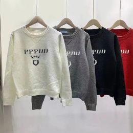 Designer Womens Oversized Jumper Pullover Knitted Classic Retro Letter Embroidery Soft and Warm Spring Blouse Clothes