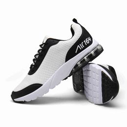 HBP Non-Brand Mens Air Cushioned Running Shoes Shock Absorbing Outdoor Fitness Sneakers