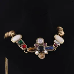 Pendant Necklaces High Sense Fashion Niche Natural Stone Long Necklace