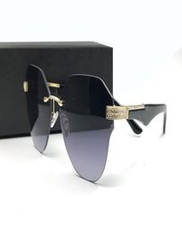 Italy Luxury Rimless Sunglasses Limited Edition Sparkling Diamond Designer Frame UV Protection Sun Glasses Fashion Summer Style Fo9323645