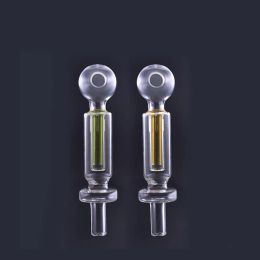 Novelty Clear Pyrex Glass Oil Burner Pipe Oil Nail Burning Concentrate Pipes Vaporizer Water Bubbler Tool Transparent Smoking Pipe with ZZ