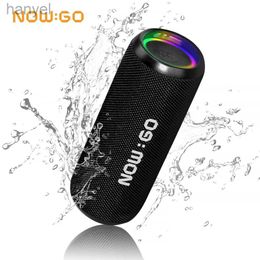 Portable Speakers NowGo IPX7 Outdoor cycling Speaker Bluetooth portable Speaker 5.3 with 360 degree Surround Sound LED Modes True Wireless Stereo 24318