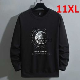 Men's Hoodies Sweatshirts Big Size Sweatshirt 11XL 10XL Spring Print Sweatshirt Fashion Causal O-neck Hoodies Male Plus Size 10XL 11XL 24318